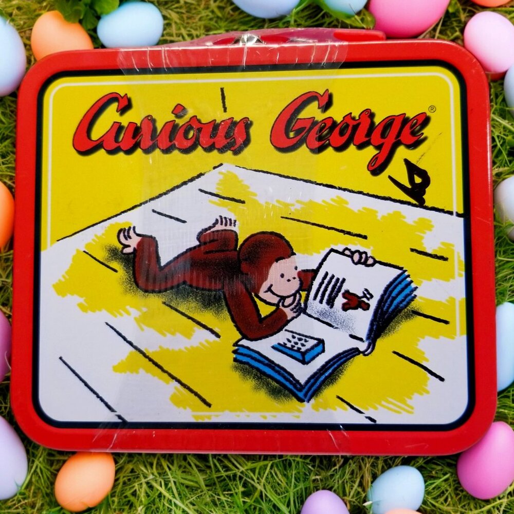 Sealed Curious George MIni Lunch Box 1998 Ltd Ed Collector's Mini Tin W/Candies